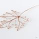 Wire leaf - Acer - copper & stainless steel/wool thread